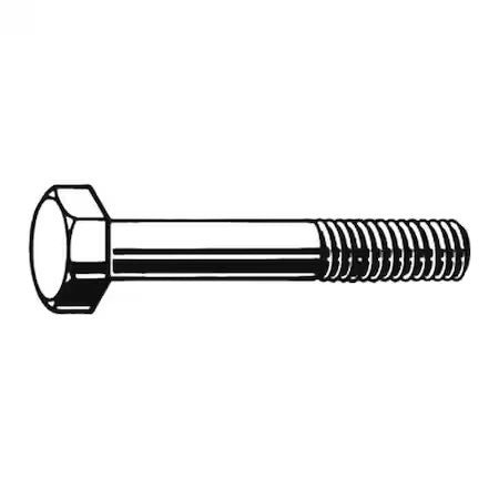 Zoro Select M04005.160.0050 Class 10.9, M16-2.00 Structural Bolt, Plain Steel,