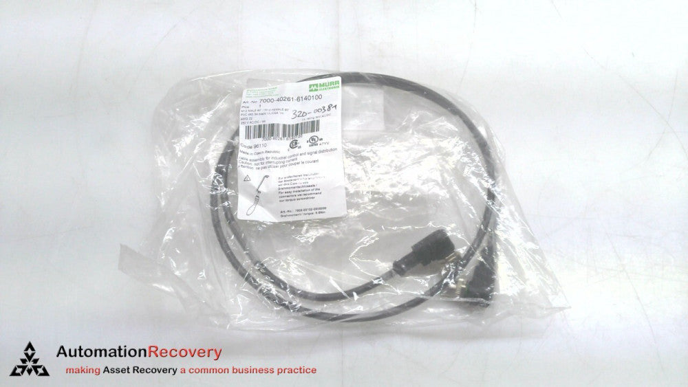 MURR ELEKTRONIK 7000-40261-6140100, DOUBLE-ENDED CORDSET, NEW #311458