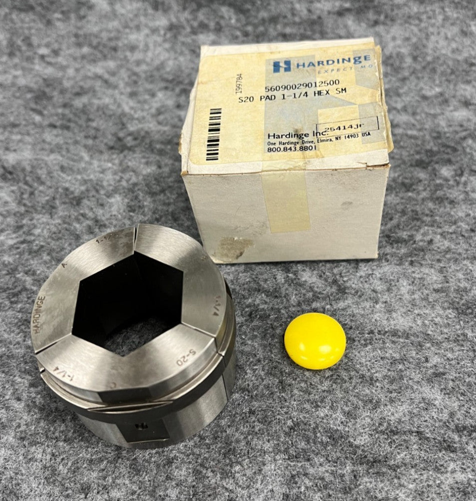 HARDINGE S20 1-1/4"  COLLET PADS HEXAGONAL 3 SEGMENTS