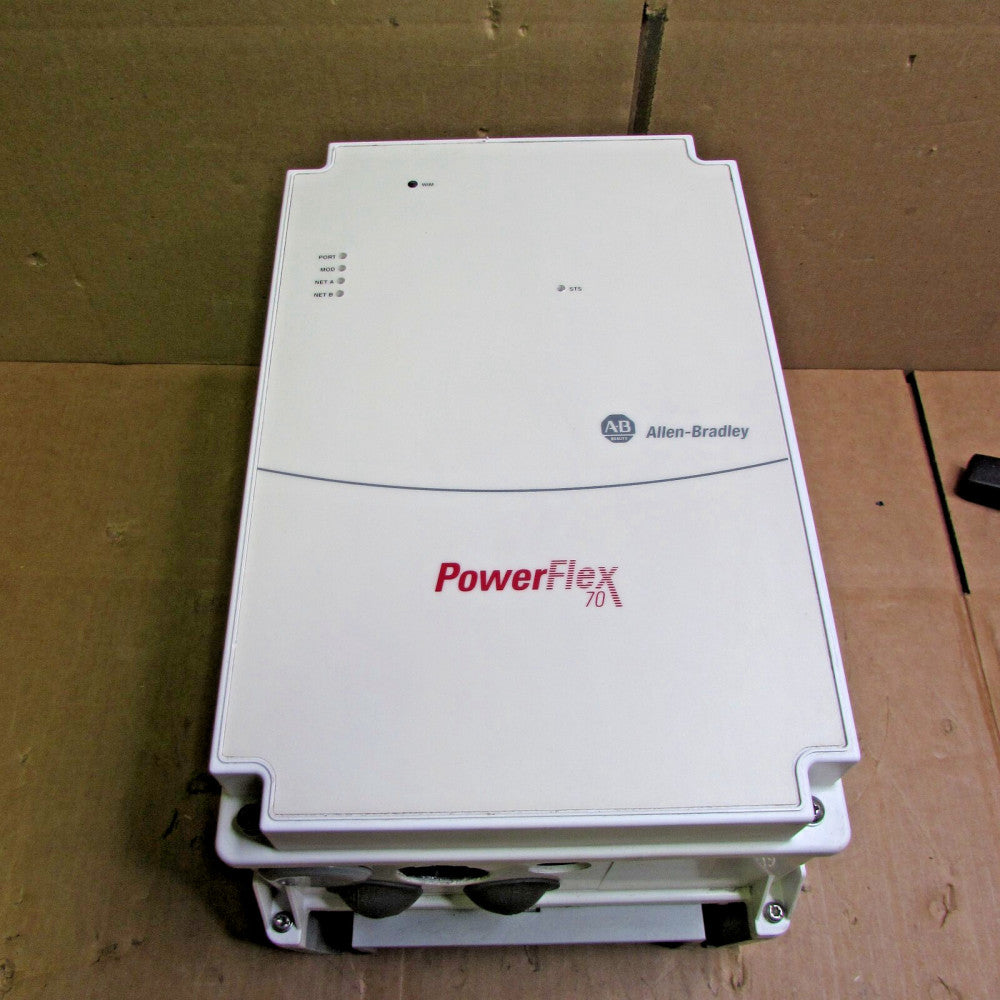 ALLEN BRADLEY POWERFLEX-70, 20AB028C0AYNANC0, 10HP 264V AC DRIVE, XLNT T/O! M/O!