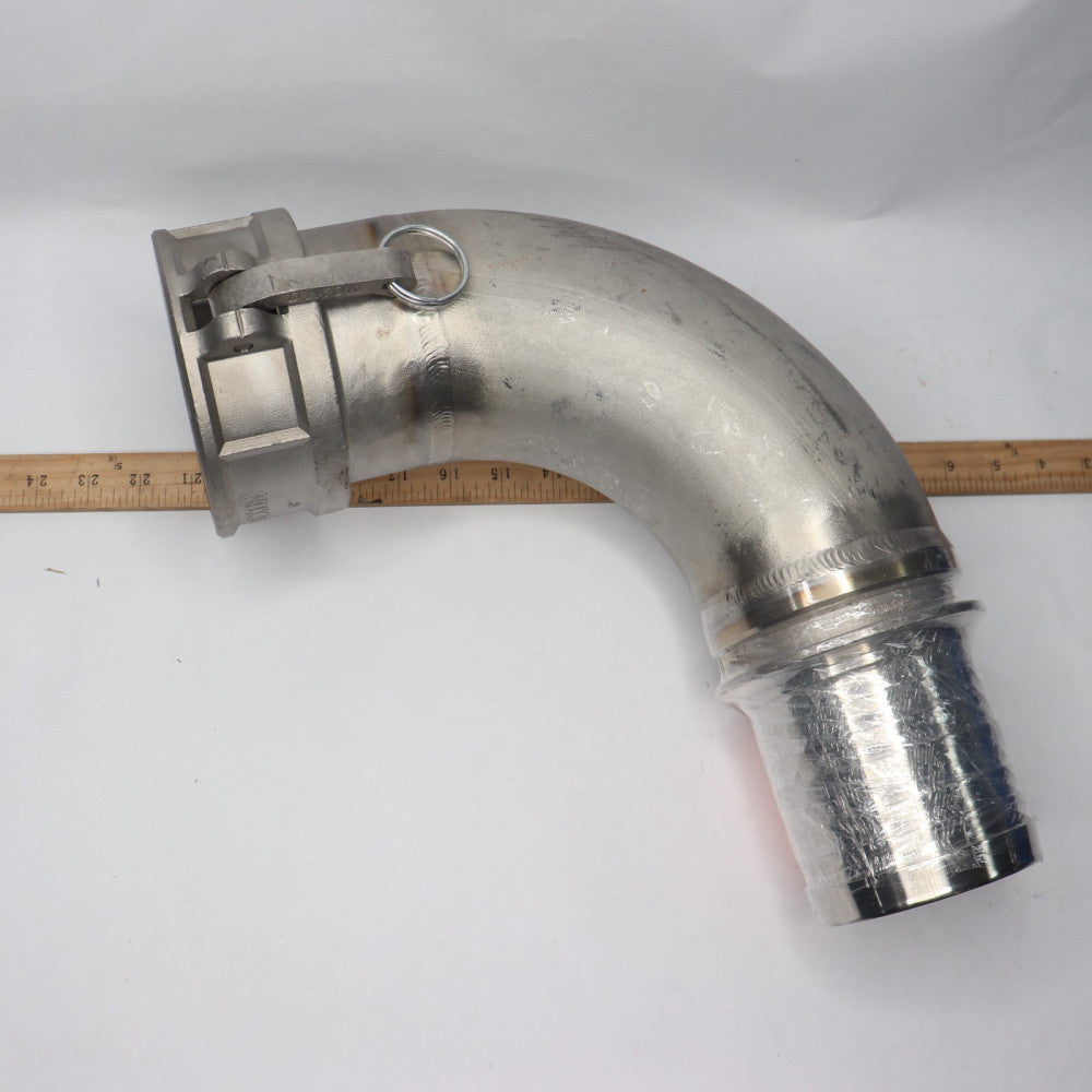 Dixon Cam and Groove 90 Degree Elbow 316 Stainless Steel 4" 400C-90SS 