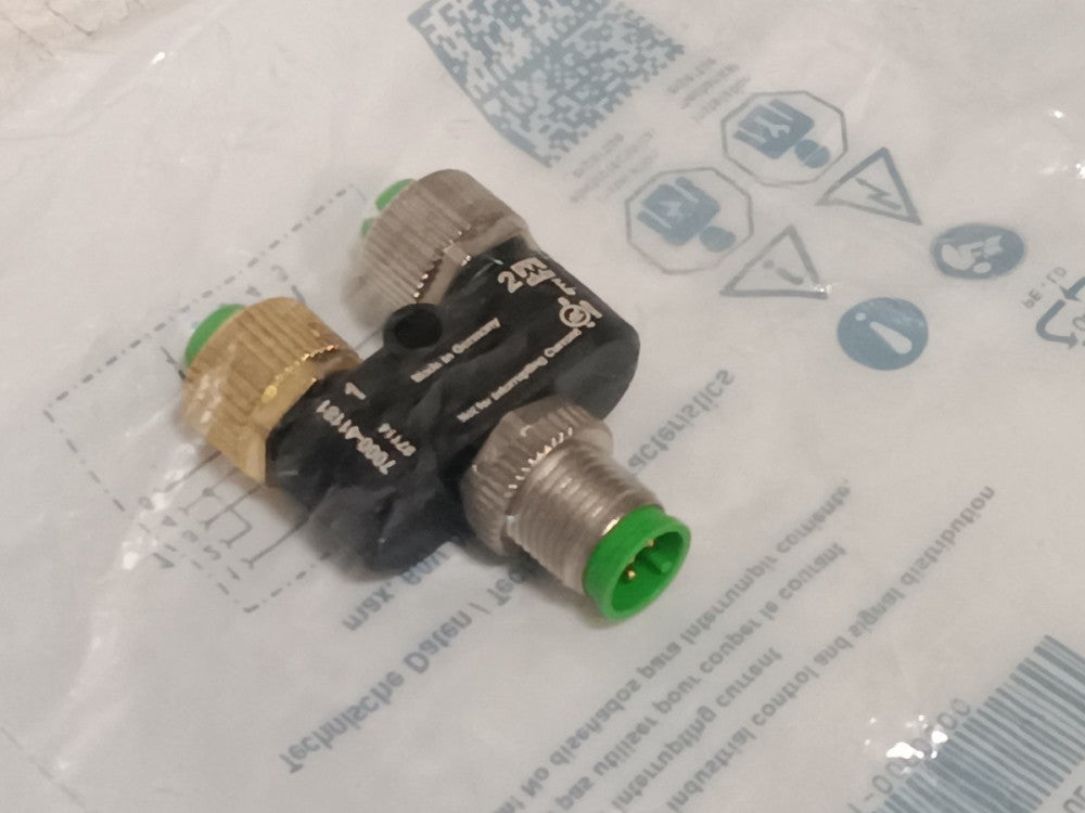 Murrelektronik 7000-41181 M12 T-coupler 5-pin 1M/2F A-coded 60V 4A UL listed