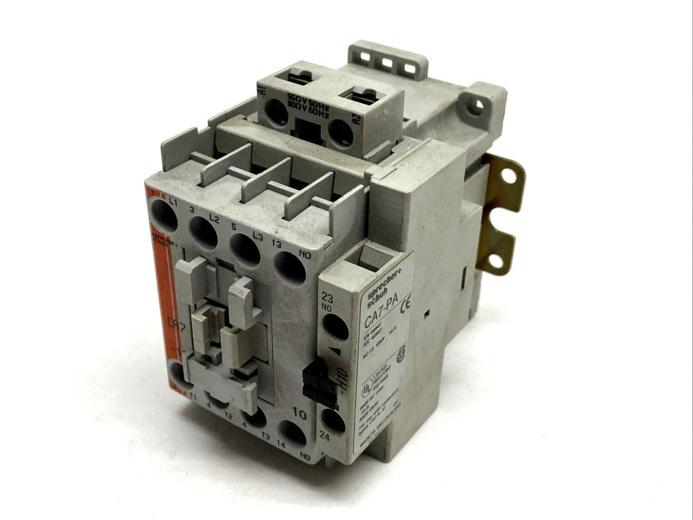 Sprecher+Schuh CA7-12-10 Contactor 550V 50Hz 600V 60Hz w/ CA7-PA Aux Contact
