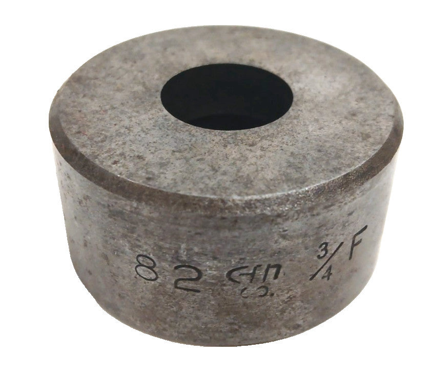 IRONWORKER ROUND PUNCH PRESS DIE 82 3/4 F  HEAD DIA 2" HEAD HEIGHT 1"
