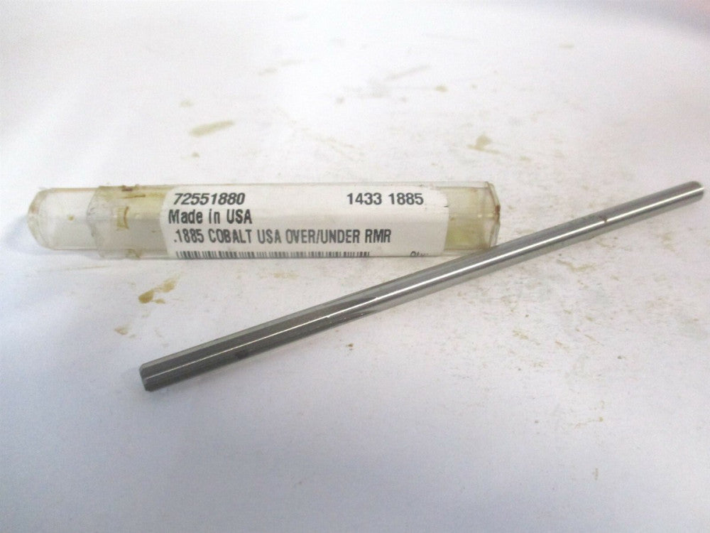 (1433-0.1885) 0.1885 x 1-1/8 x 4-1/2" Straight Shank Cobalt 6Fl Chucking Reamer 