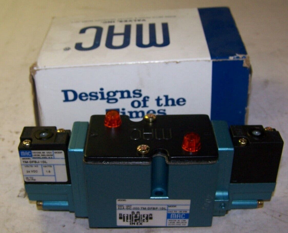 NEW MAC SOLENOID VALVE 25-150 PSI 24 VDC COILS  82A-GC-000-TM-DFBP-1DL