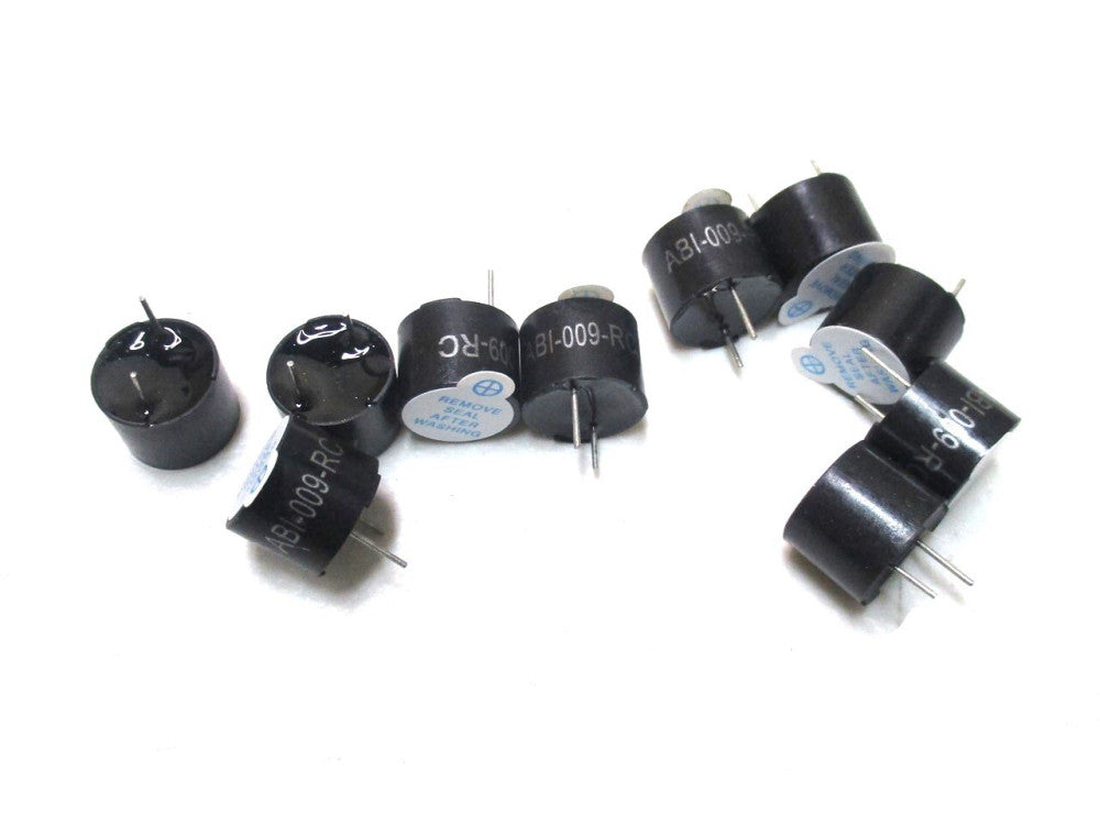 (ABI-009-RC) 4-8VDC 85dB Through-Hole Continuous Piezo Buzzer - Lot of 10