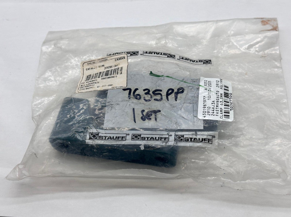 Stauff 7635PP 2-1/2" Tube Polypropylene Clamp Body 63.5MM 