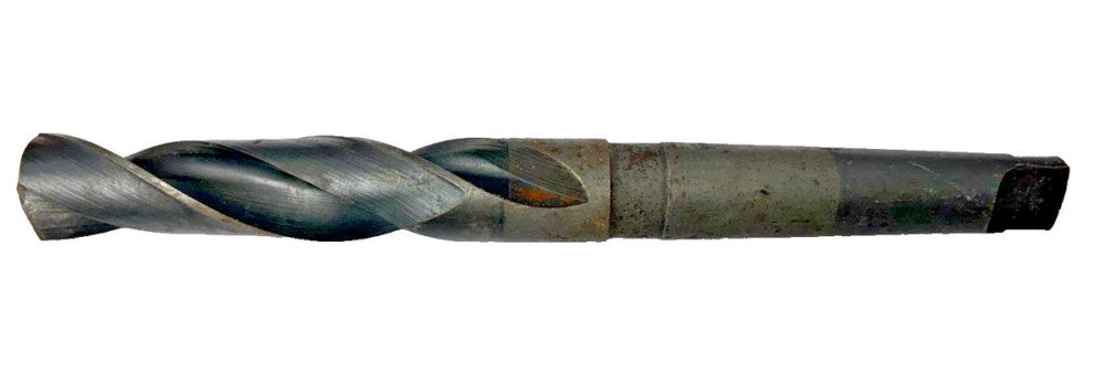 #3 MORSE TAPER SHANK 1" DRILL BIT, SPIRAL 2 FLUTE, OAL 9-3/4"
