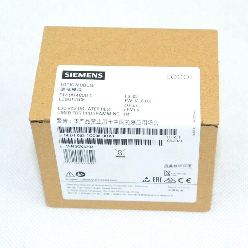 NEW SIEMENS 6ED1 052-1CC08-0BA1 LOGO! 24CE Logic Module