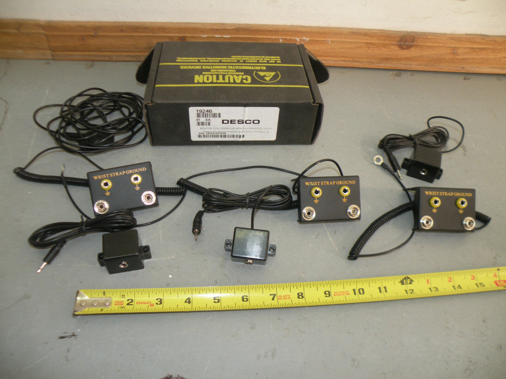 Older Desco 09740(?) Dual Bench Mount Grounding Hardware