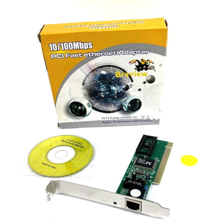 UNBRANDED JX-518L ETHERNET CARD 10/100MPS OAL 4-5/8"