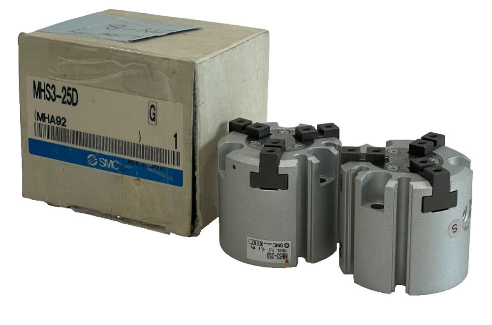 NEW SMC MHS3-25D PARALLEL AIR GRIPPER MHS325D LOT OF 2