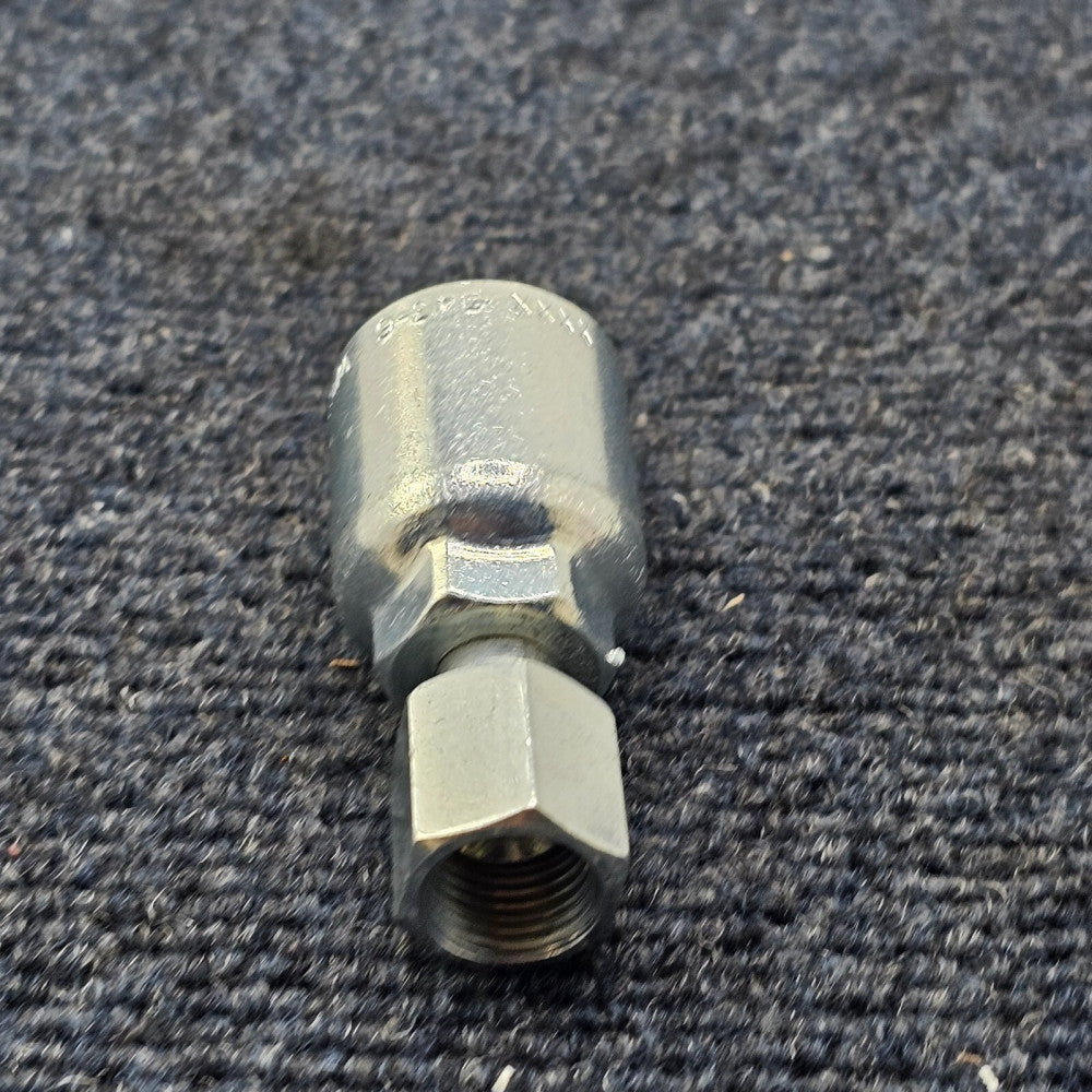 (QTY 19) Parker 43-6 WC5A Crimp Style Hydraulic Hose Fittings