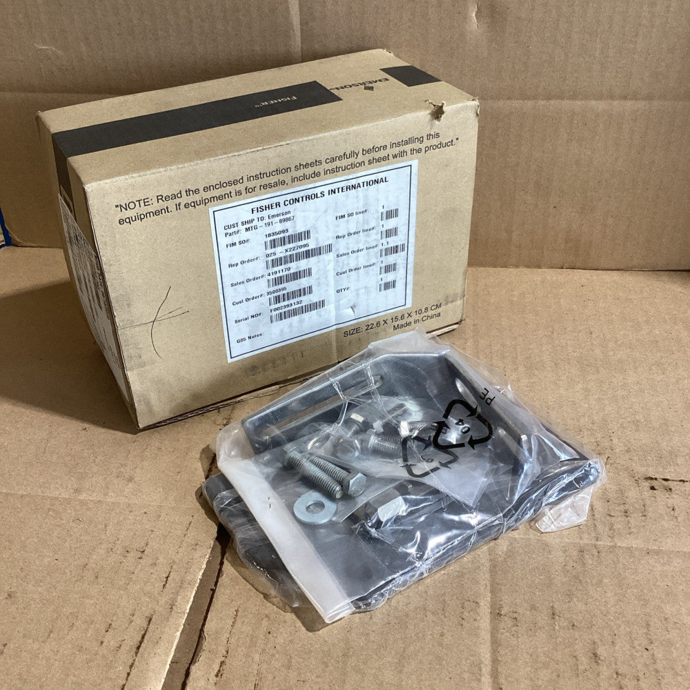 FISHER MTG-191-89867 MOUNTING BRAKET KIT PRESSURE TRANSMITTER NOS