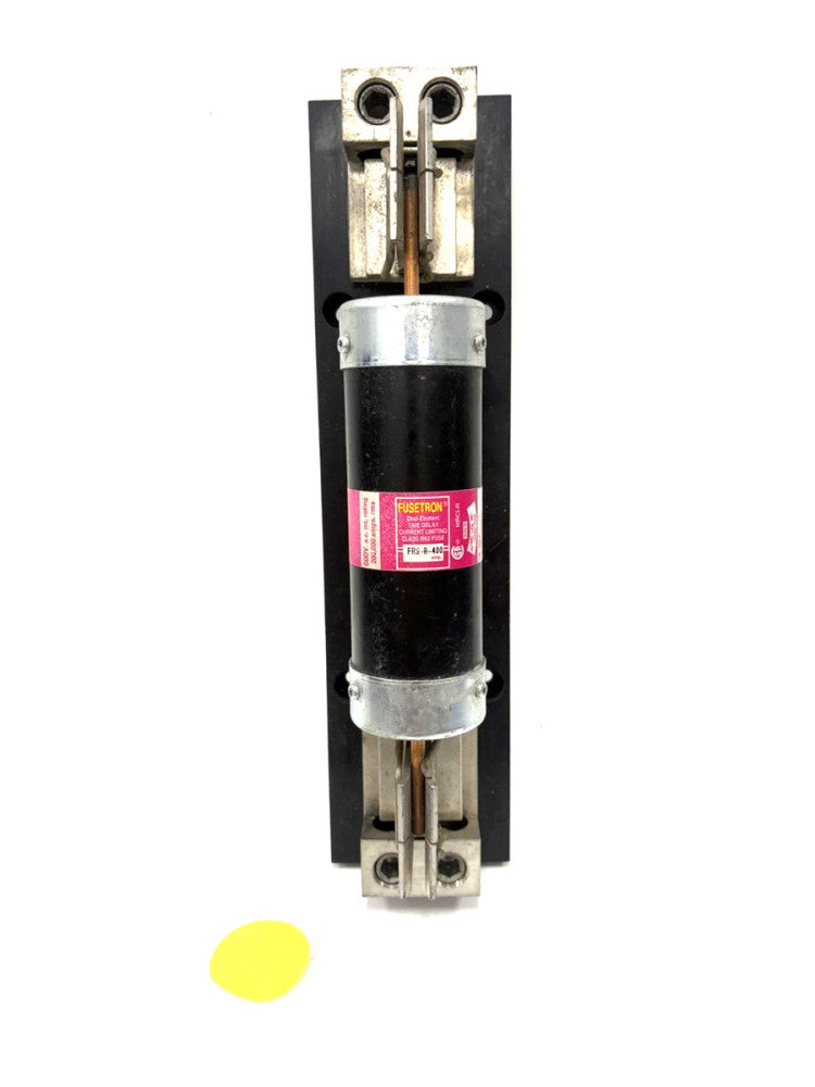 BUSSMANN FUSETRON FRS-R-400 DUAL ELEMENT FUSE WITH BASE  CLASS RK5
