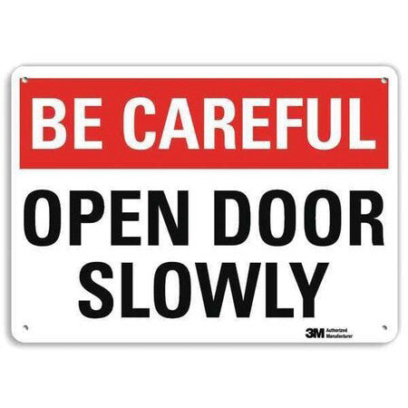 Lyle U7-1022-Ra_14X10 Safety Sign, 10 In Height, 14 In Width, Aluminum,
