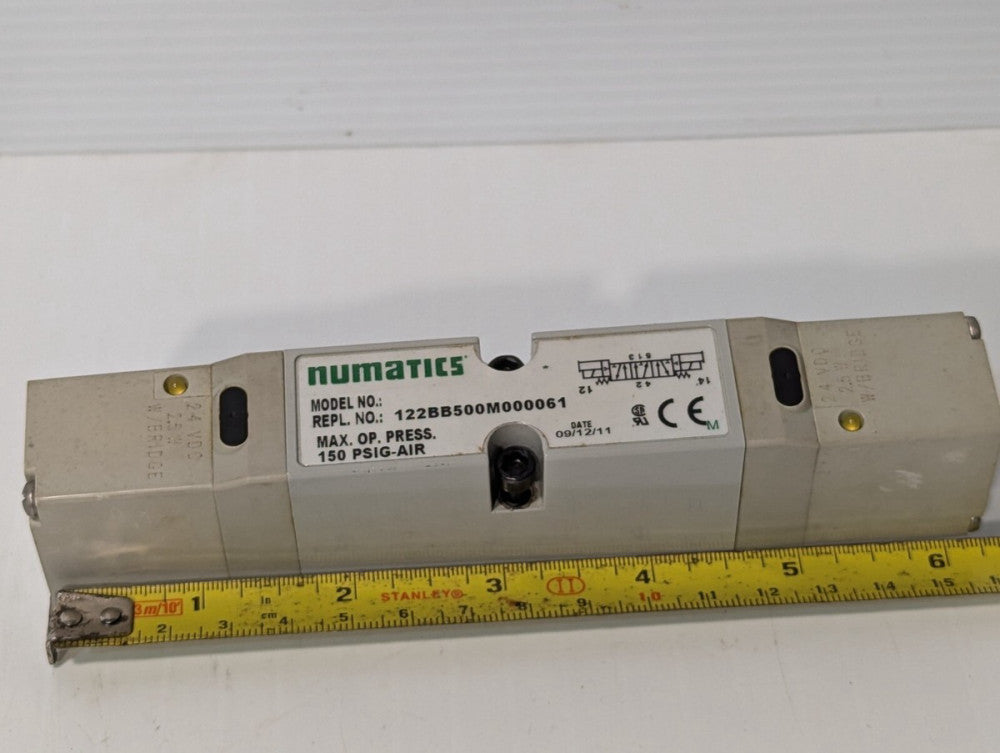Numatics 122BB500M000061 Pneumatic Solenoid Valve,  150 PSIG-AIR, 24VDC