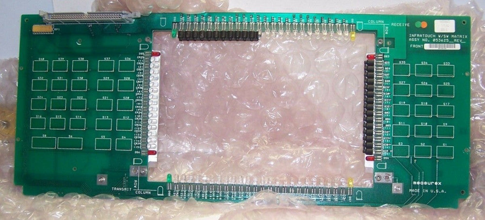 MEASUREX 053625 INFRATOUCH W/ SW MATRIX DISPLAY CIRCUIT BOARD REV A 