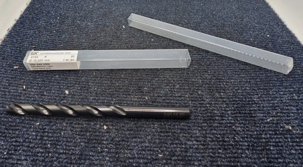 ILIX 6165: 10.5mm Diameter Jobber Length Twist Drill DIN 340 HSS