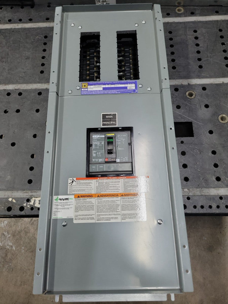 SQUARE D 100 amp Main Breaker Panel 208Y/120V 3P 4W 18C