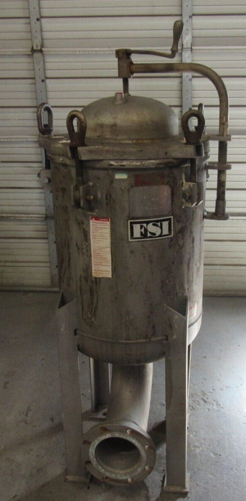 FSI Stainless Steel 5-Bag Filter Vessel FSP-1000,316SS, SIZE 6" 150,MAKE OFFER!