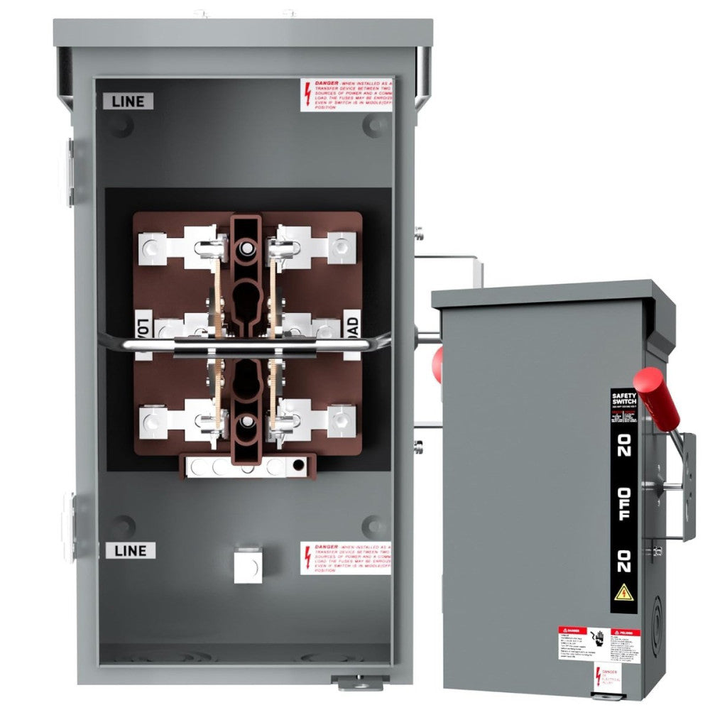200A Manual Generator Transfer Switch,Heavy Duty 48000W General Double-Throw