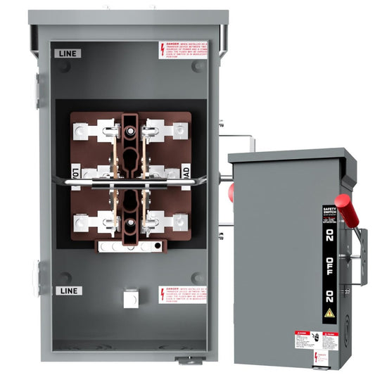 200A Manual Generator Transfer Switch,Heavy Duty 48000W General Double-Throw