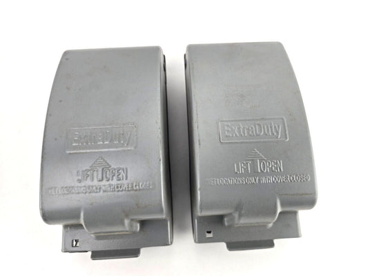 2pcs Weatherproof Extra Duty Outlet Box Cover 1 Gang