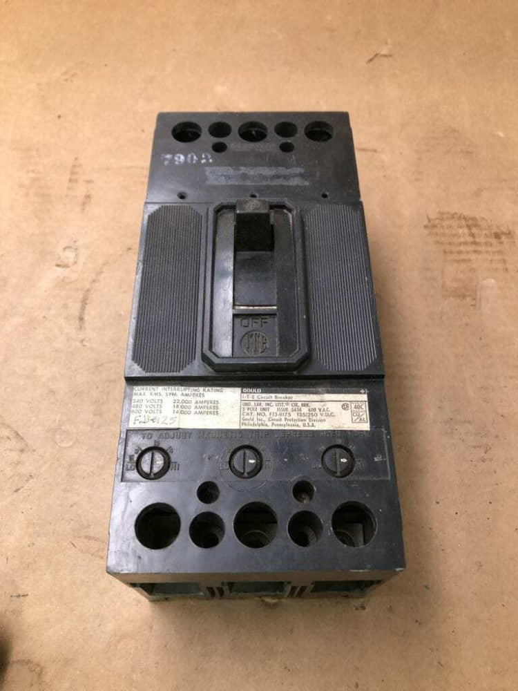 ITE Gould 400A 3 Pole MCCB Molded Case Circuit Breaker 600VAC 125/250VDC