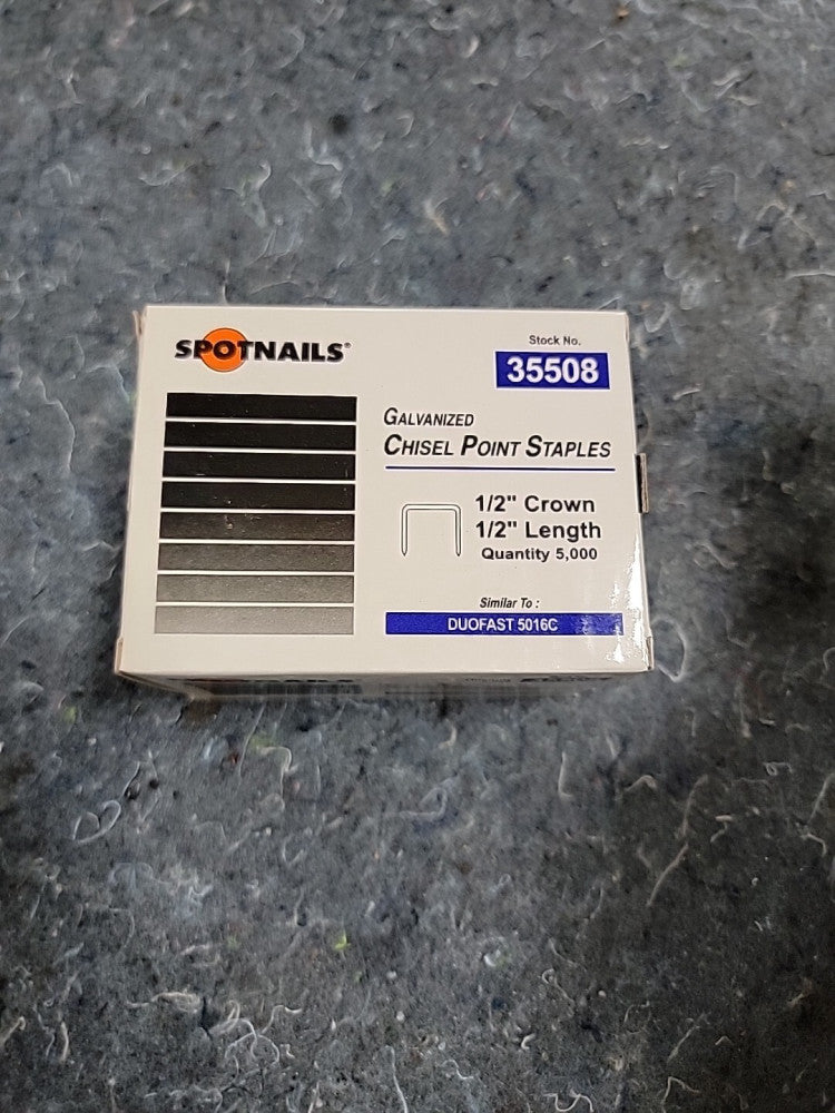 Spotnails 35508 1/2" (Similar to) 5016C Staple 1/2" Box Of 5000