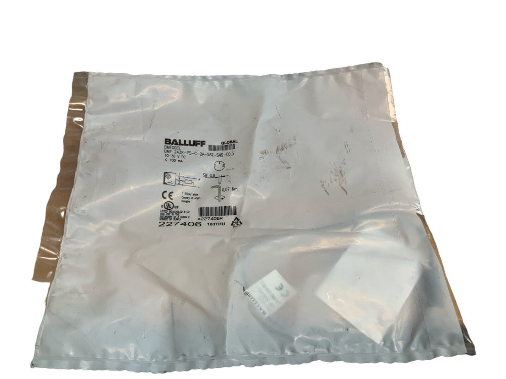 NEW Balluff BMF00EL Sensor BMF 243K-PS-C-2A-SA2-S49-00,3