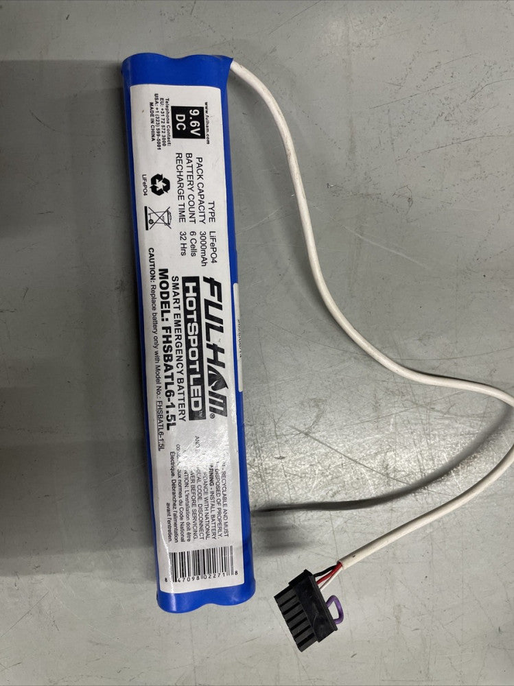 1) New Old Stock! Fulham Hotspot 2 Emergency Battery Pack FHSBATL6-1.5L