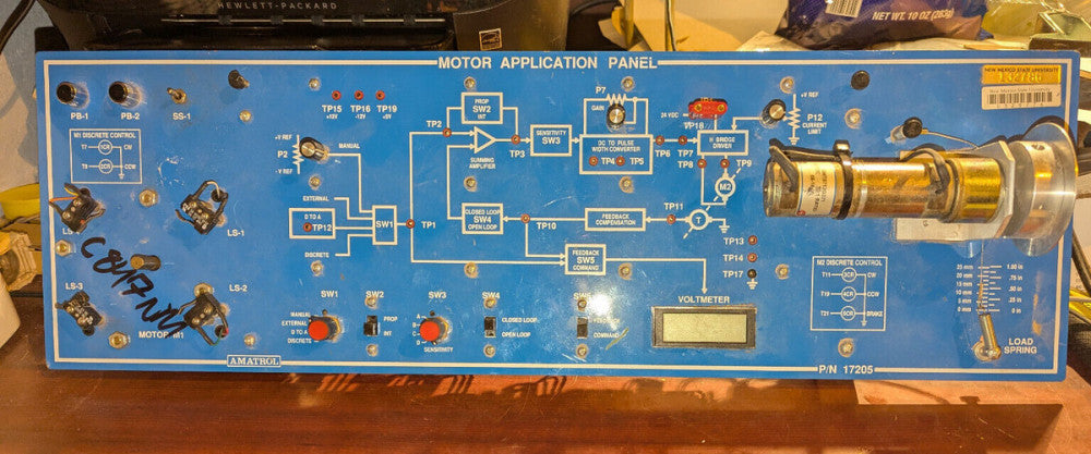 Amatrol 1205 Electric Motor Application Panel