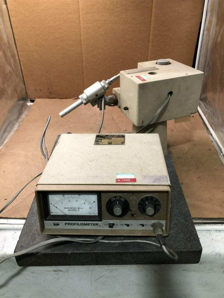 Bendix Model 1 Type QBA Profilometer w/ Model 20 Probe / Surface Plate