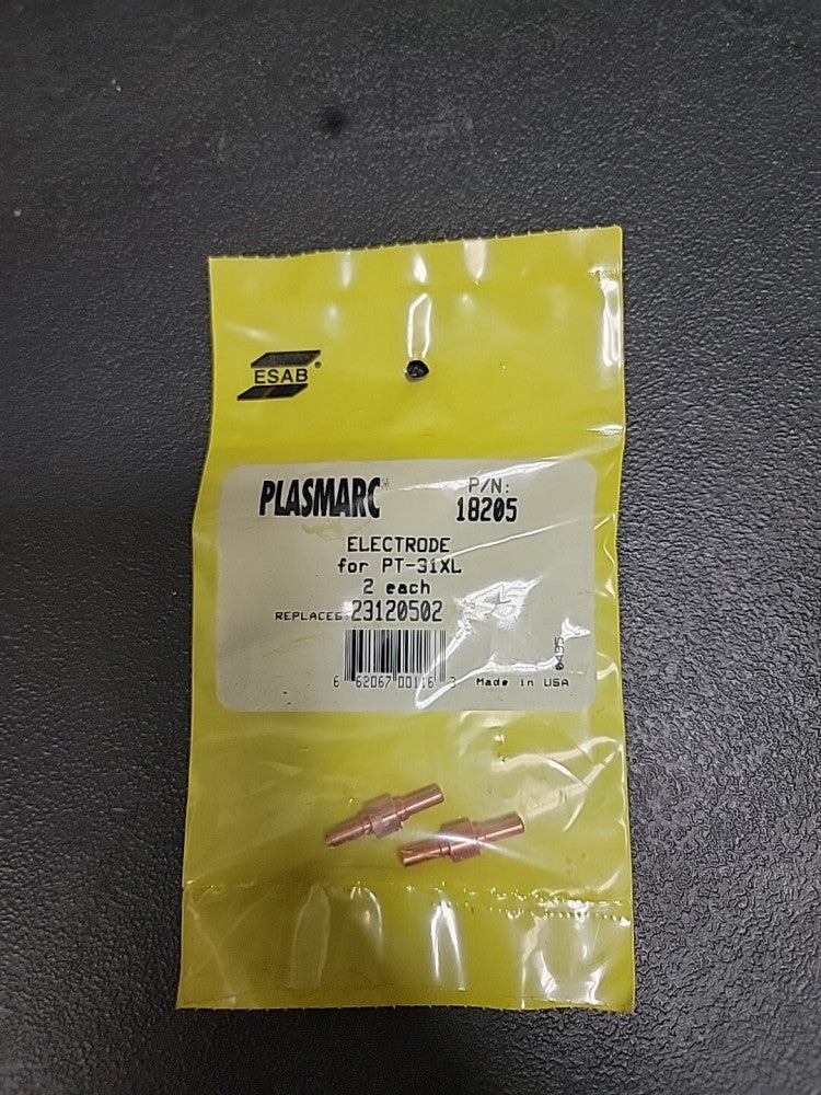 Genuine ESAB Electrodes 18205 for PT-31XL 2 pack Replaces 23120502