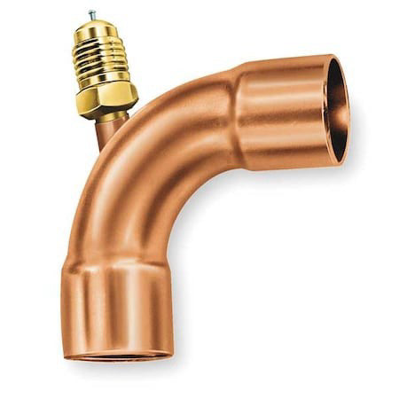Jb Industries A31160 1/4" Access Valve 90,Brass/Copper
