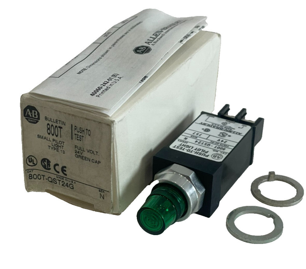 A / B 800T-QST24G PILOT LIGHT SER. N 24V 800TQST24G NEW, SURPLUS