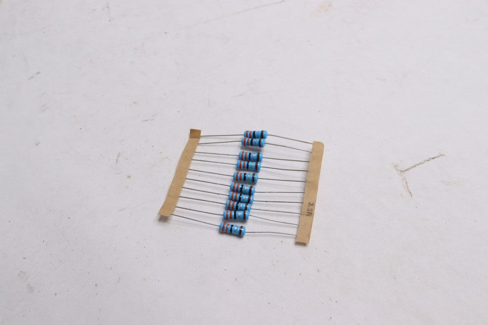 (10-Pk) Metal Film Resistor 2 W 1% 3.3 Ohm 3.3 R