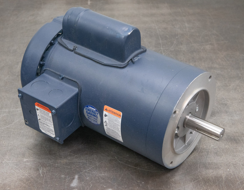 Leeson 120102.00 Electric Motor 2 HP 3450 Rpm 1PH 115/230 Volt 145TC C145C34FC2K