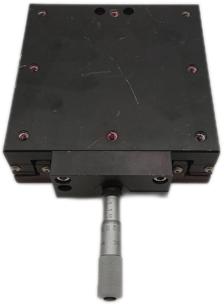 DAEDAL 6x6 Linear Translation Stage w/25mm Starrett Micrometer 