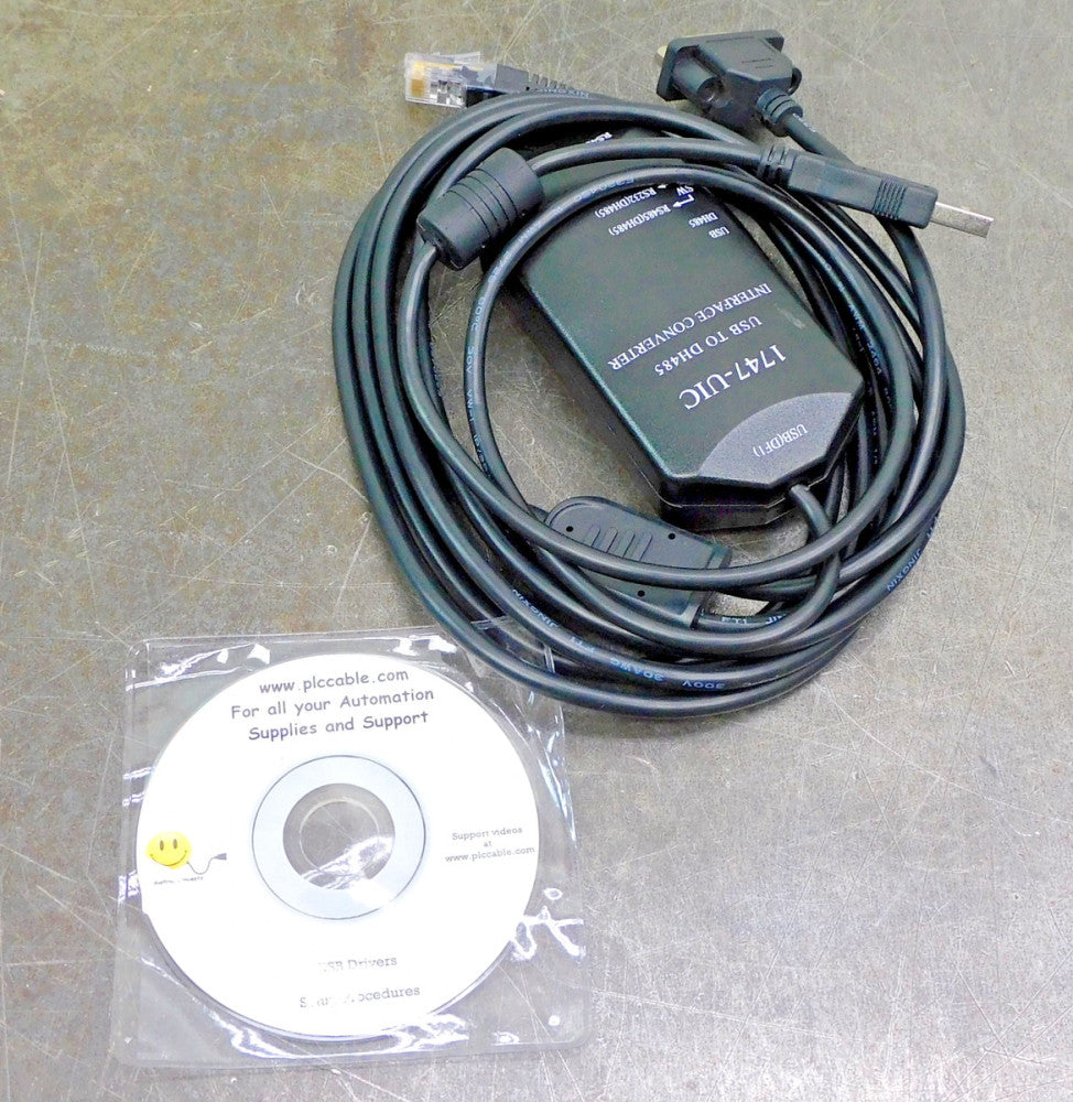 PLC 1747-UIC Programming Cable USB to DH485 Interface Converter