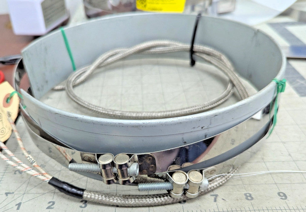 10” x 2 ½” Mica Twin Band Heater 1700W 230/460V 10360604 Tempco Uniloy [B5B1]