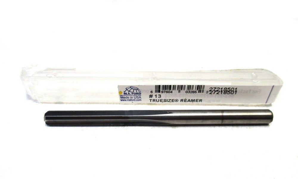 M.A. Ford (27218501) #13 .185 x 7/8 x 2-3/4 4-Flute RH Carbide Chucking Reamer