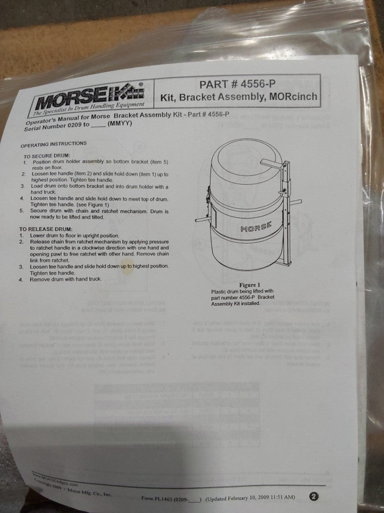 MORSE, 4556-P MORCINCH BRACKET KIT
