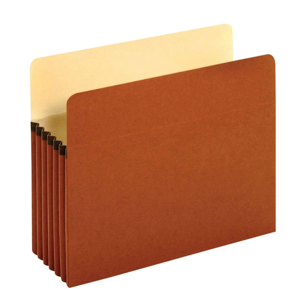Organize with Style: 10 Expanding File Pockets, Straight Cut, Manila/Red Color