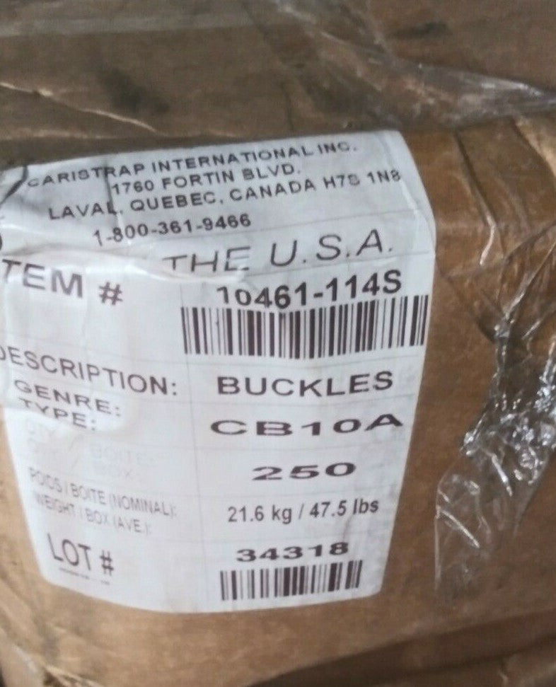 (1 BOX OF 250) Heavy Duty Wire Buckle - 1 1/4" CB10A, 10461-114S