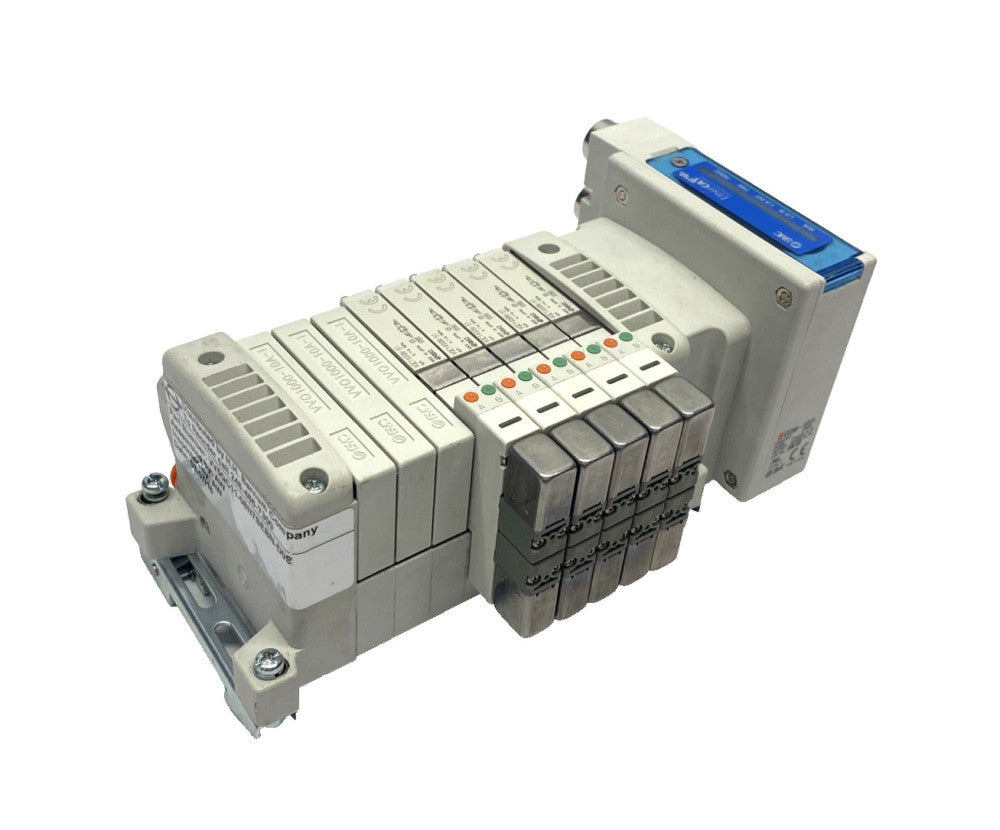 SMC VV5QC11-08N7SEBN-D0S Solenoid Valve Manifold 5-Valves, 8-Station VQC1400N-51