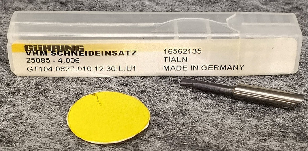 GUHRING BORING BAR LEFT HAND CUT 3MM MIN BORE DIAM GT104.0827.010.12.30.L