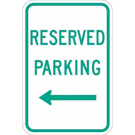 Lyle T1-1187-Dg_12X18 Reserved Parking Sign,18" X 12, T1-1187-Dg_12X18